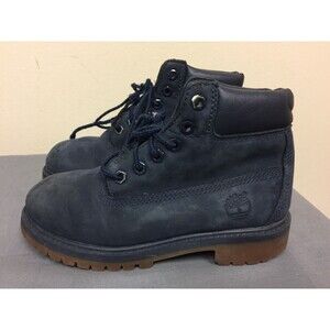 Timberland Premium Waterproof 3783A Navy Blue Boots Boys Kids US 13